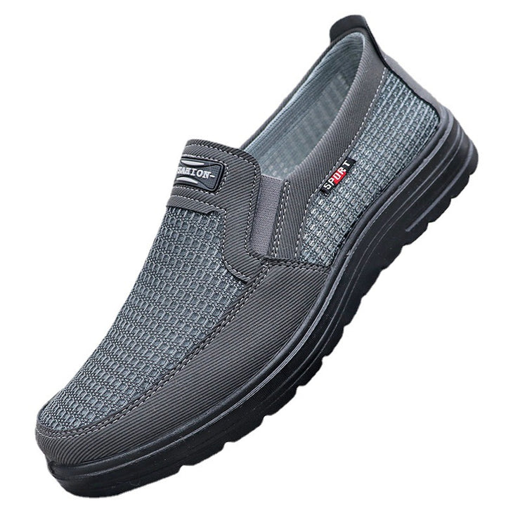 Mesh Surface Shoes Male Breathable One Pedal Leisure Cloth Shoes