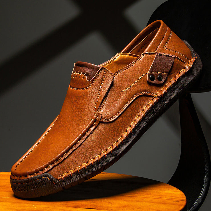 Men's Outdoor Casual Flat Handmade Leather Shoes