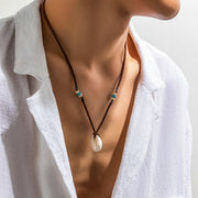 Simple Personalized All-match Velvet Shell Necklace