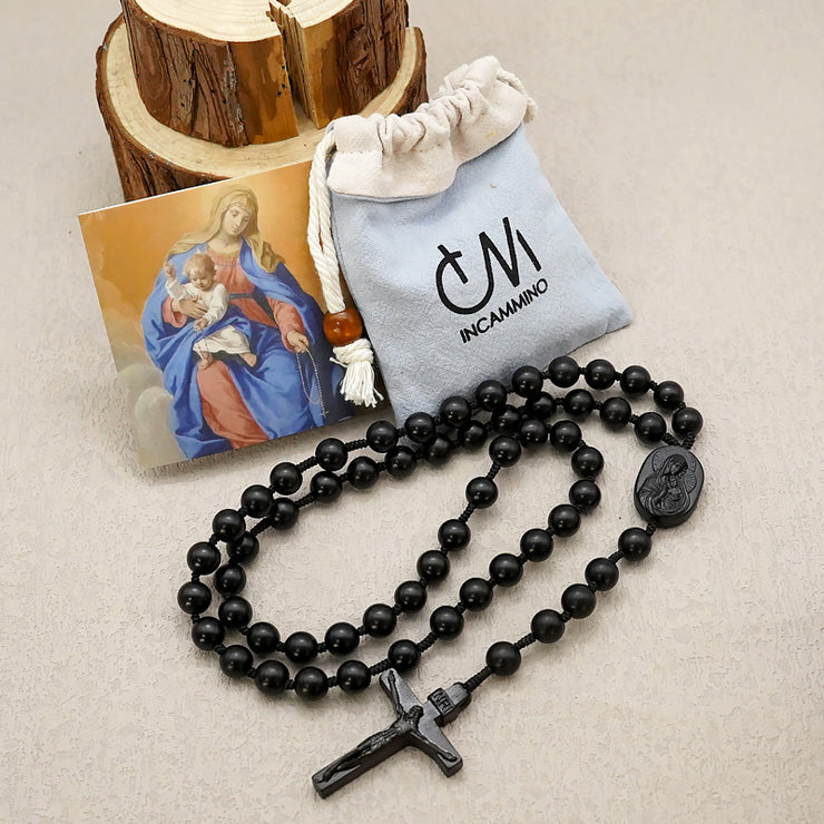 Lobular Purple Blackwood Rosary Classic Rope