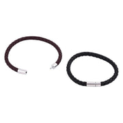 Casual Simple PU Woven Leather Bracelet