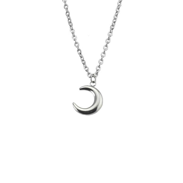 Moon Necklace Simple Crescent Clavicle Chain