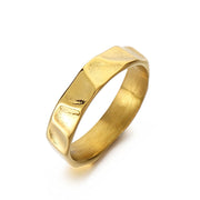 Texture Design Ring Cold Wind Irregular With Personality