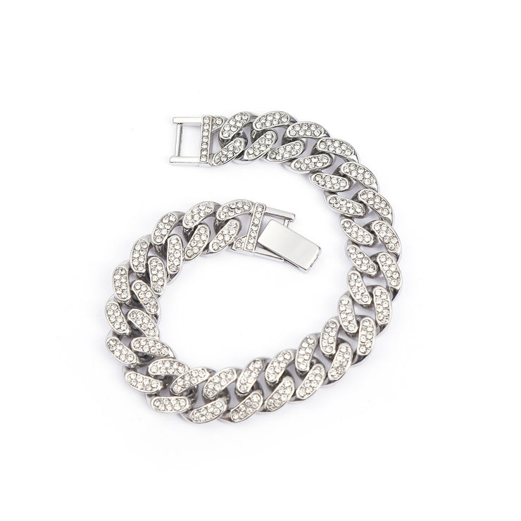 Hip Hop Men's Full Diamond Bracelet