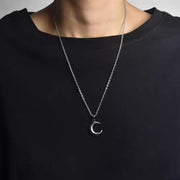 Moon Necklace Simple Crescent Clavicle Chain