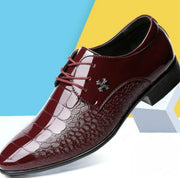 Shiny Lace-Up Dress Shoes