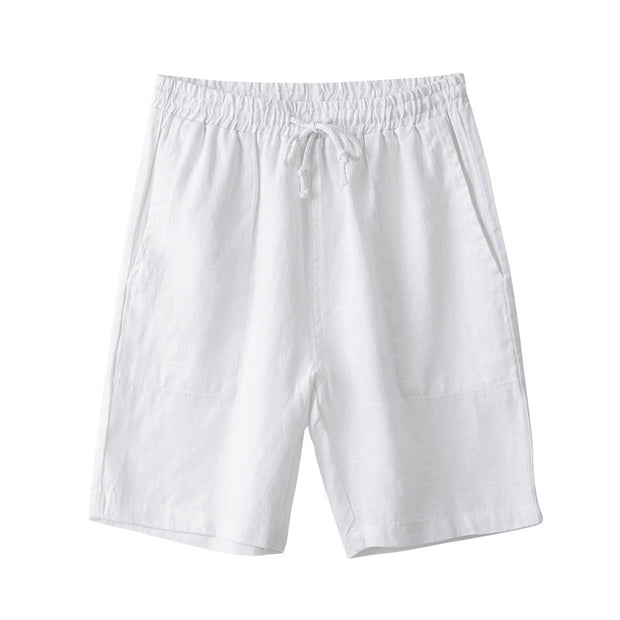 Summer Linen Men's Beach Shorts