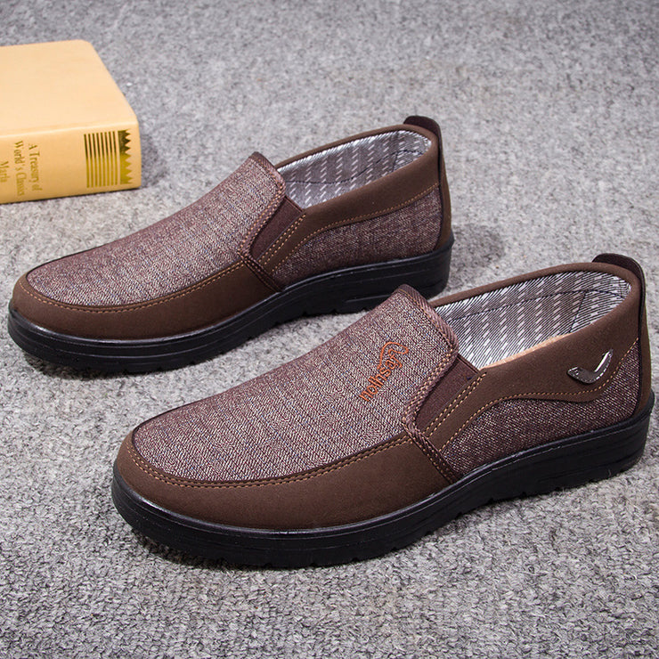 Polyurethane Old Beijing Cloth loafers Shoes Men