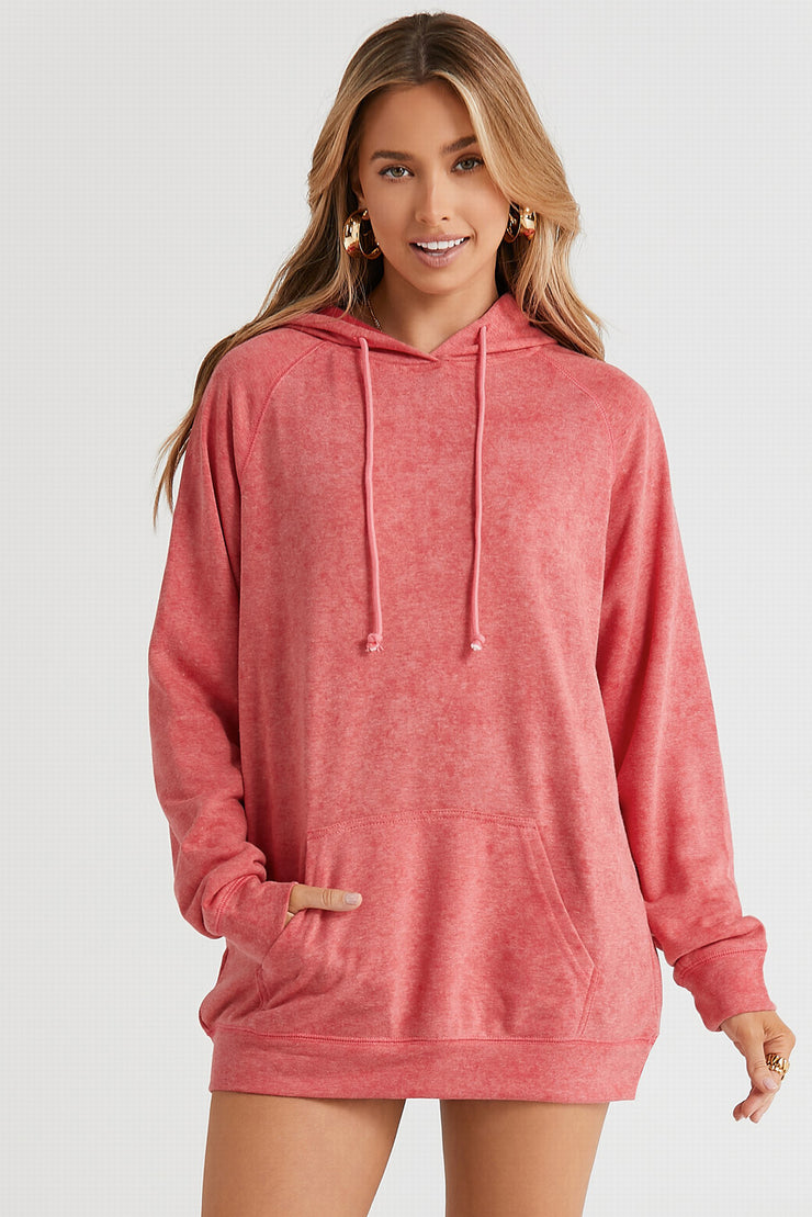 Long Sleeve Front Pocket Hoodie