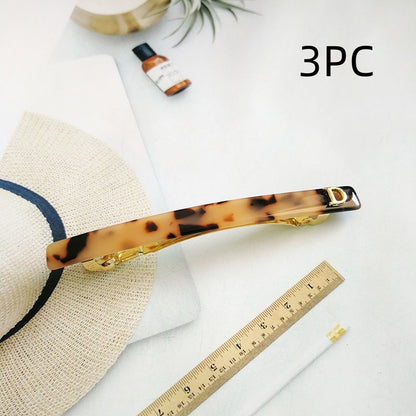 Women Two-Color Fine Horizontal Hair Clip
