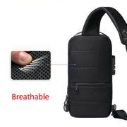 Waterproof USB Anti-theft Chest Bag