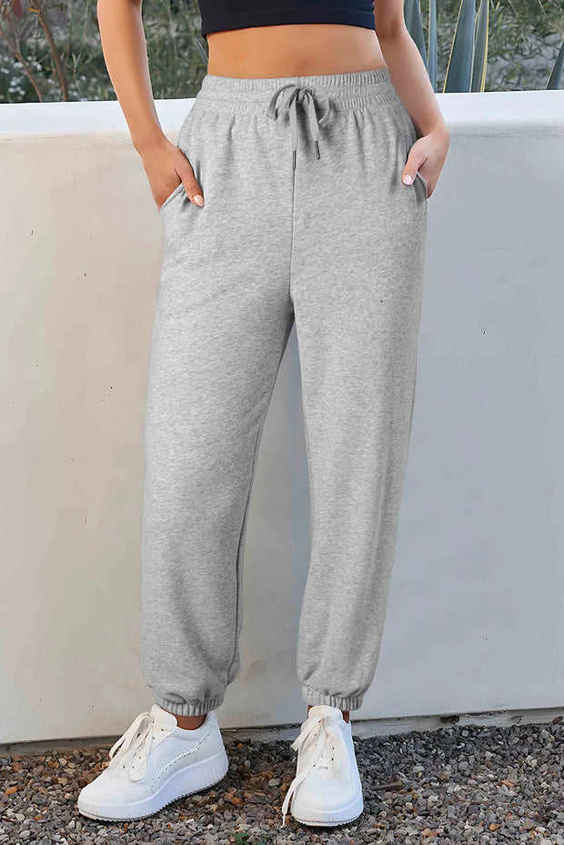 Drawstring Joggers with Pockets