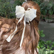 Women's Mesh Spring Bow Clip