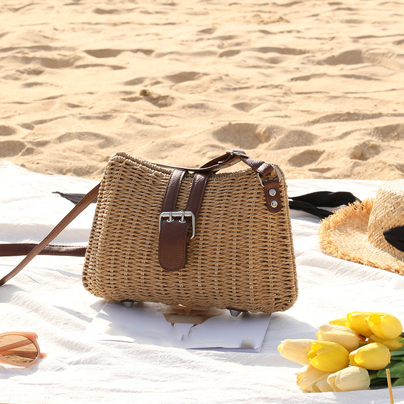 Versatile Crossbody Handmade Woven Bag For Women