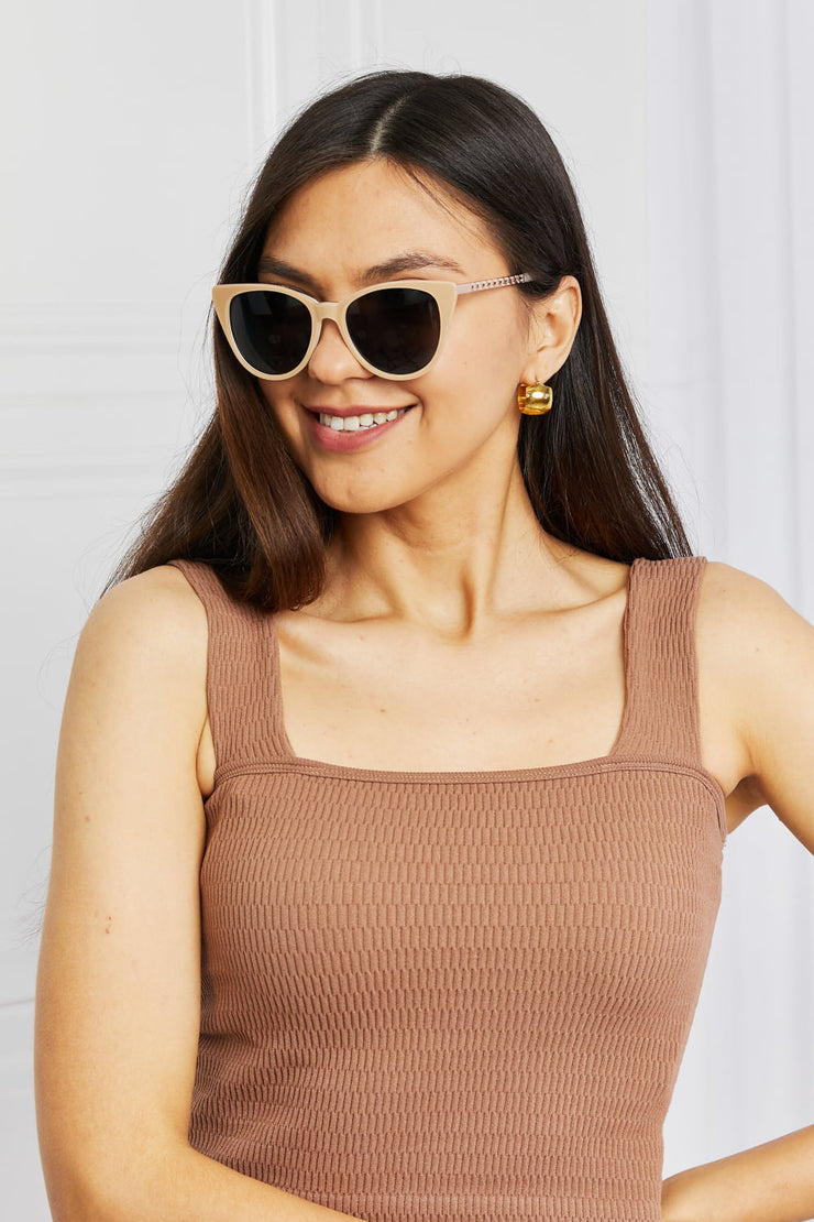 Cat-Eye Acetate Frame Sunglasses