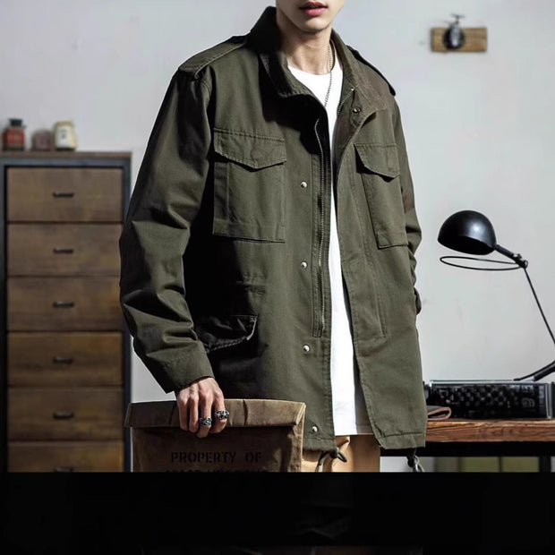 Heavy  Vintage Overalls Jacket Men