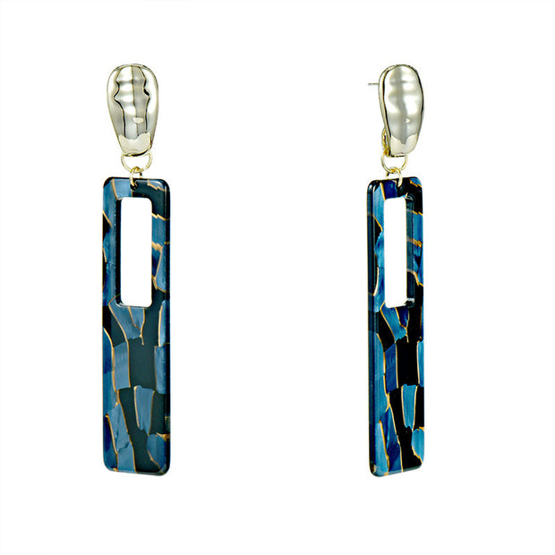 Acrylic  Geometric Rectangle Earrings