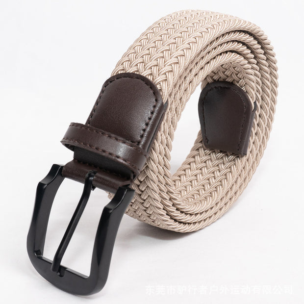 Men's Braided Pure Elastic Belt