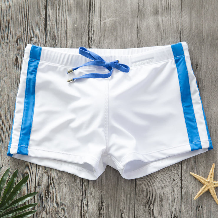 Navy Style Men's Trendy Beach Swim Shorts