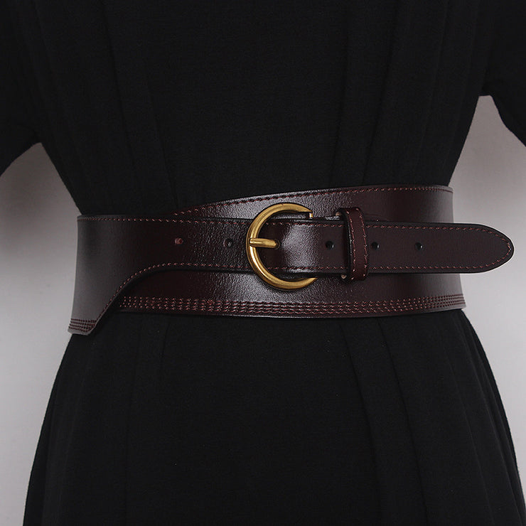 Woman Embossed Girdle Pin Buckle Belt