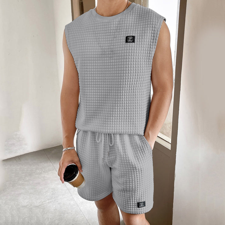 Men's Sport Sleeveless Two-piece Set