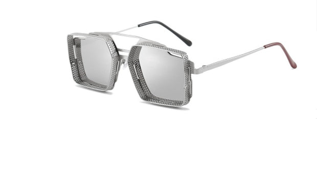 Vintage Metal Hollow-out Sunglasses For Men