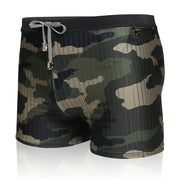 Men's Hot Spring Camouflage Swimming Trunks