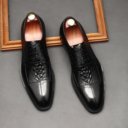 Men Business Dress Stitch Leather Shoes