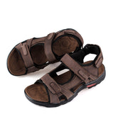 Men Leather Cowhide Sandals