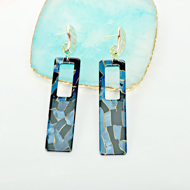 Acrylic  Geometric Rectangle Earrings