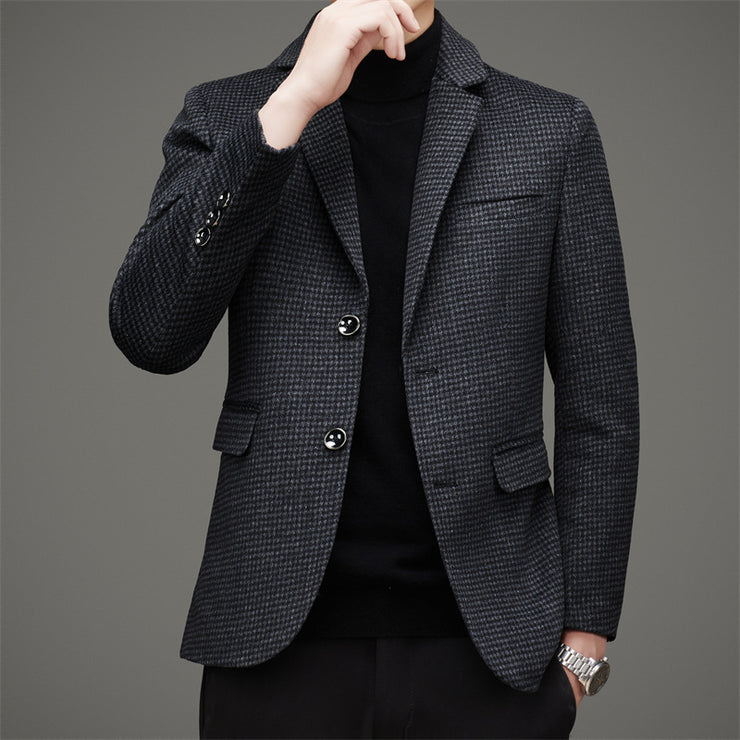 Men Tweed Blazer