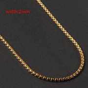 Less Steel Figaro Cuban Chain For Men