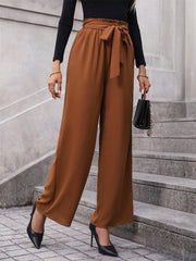 Tied Wide Leg Pants