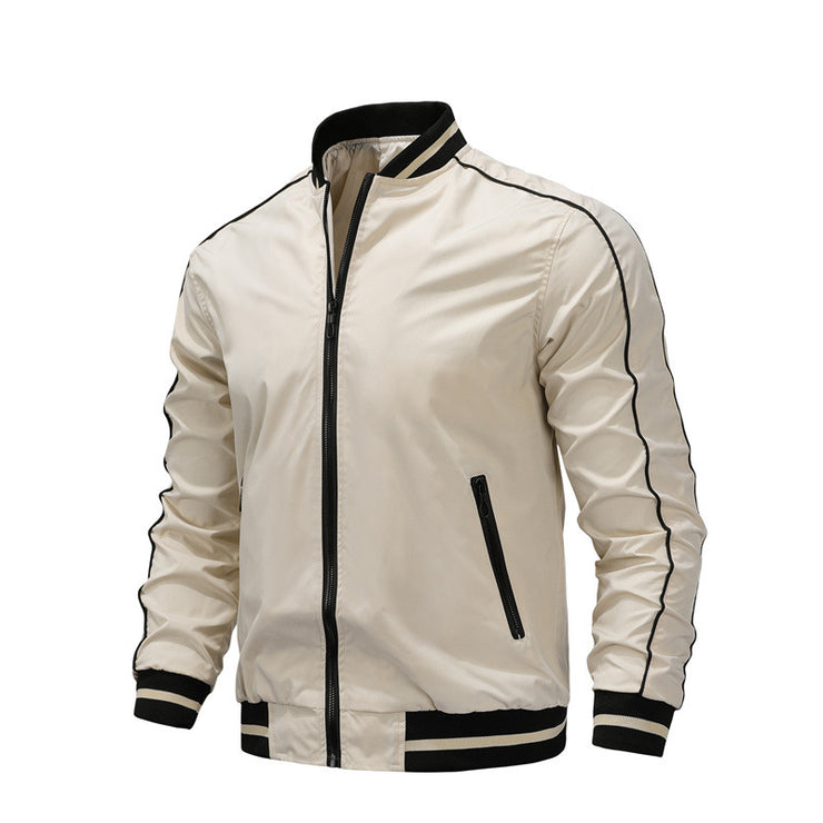 Baseball Loose Fashion Polyester Jacket Men