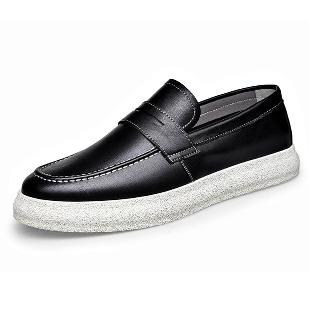 Men's Spring New Trendy All-match Casual Leather Shoes