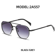 Double Beam Diamond Cut Edge Sunglasses For Men