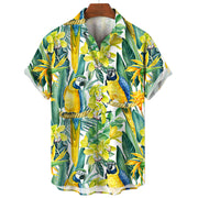 Summer Casual Printed Hawaiian Shirt Vacation Seaside Men