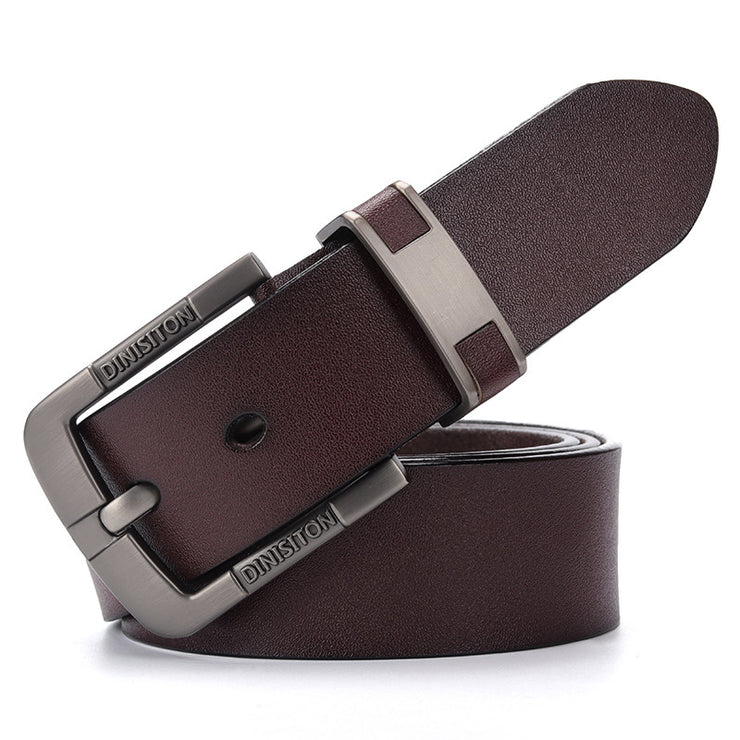 Men's Two-Layer Cow Leather Belt