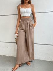 Perfee Wide Waistband Relax Fit Long Pants