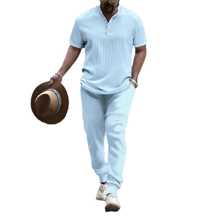 Men's casual short sleeved set