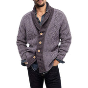 Lapel Knit Men Cardigon