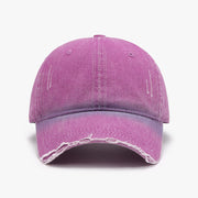 Distressed Washed Adjustable Baseball Cap