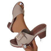 Women's low Strap Heel