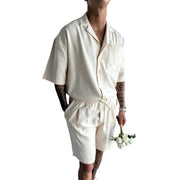 Men Loose Shorts Two-piece Set