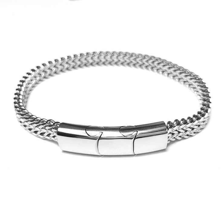 Simple Stainless Steel Detachable Three-section Magnet Bracelet