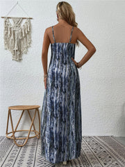 Printed Scoop Neck Maxi Cami Dress