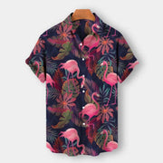 Summer Casual Printed Hawaiian Shirt Vacation Seaside Men