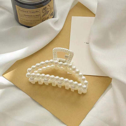 Women Pearl Claw Clip