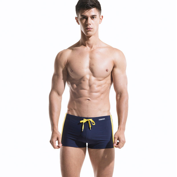 Navy Style Men's Trendy Beach Swim Shorts