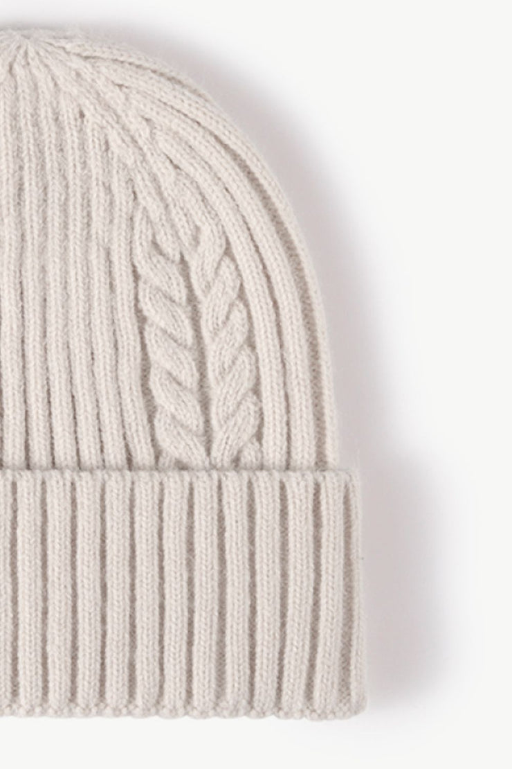 Cable-Knit Cuff Beanie